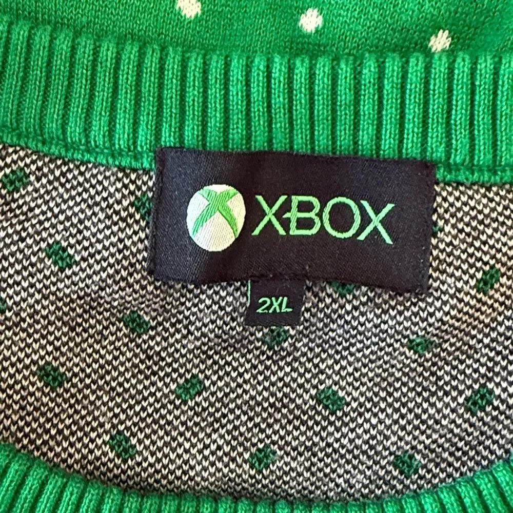 Microsoft Xbox Season Unlocked Ugly Christmas Holiday Sweater,Size 2XL